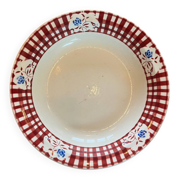 Plat rond creux Badonviller Cyrano