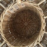 Bar basket or plant holder in woven wicker