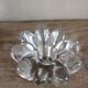 Glass flower candle holder vintage taper candle