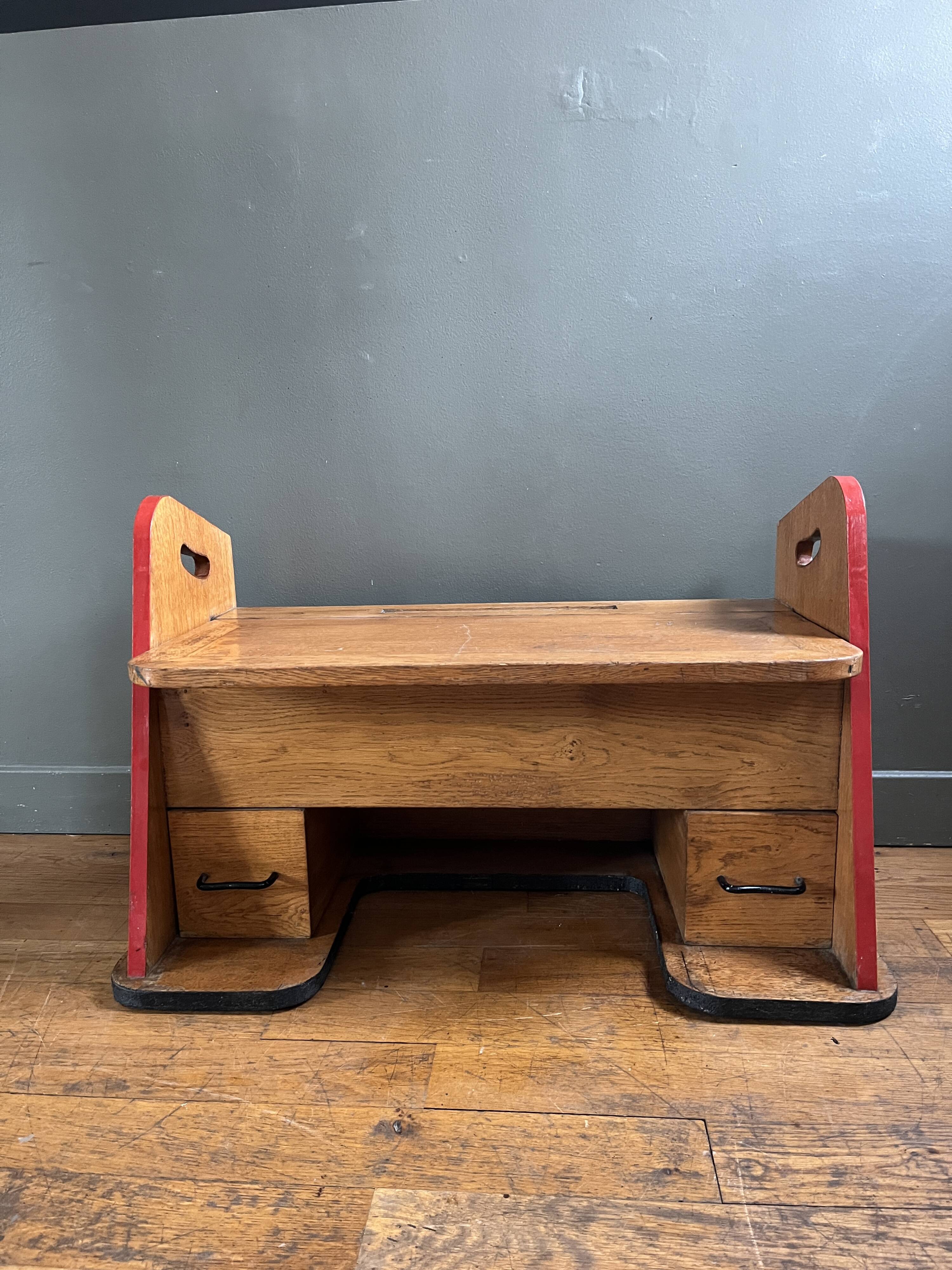 Vintage storage bench