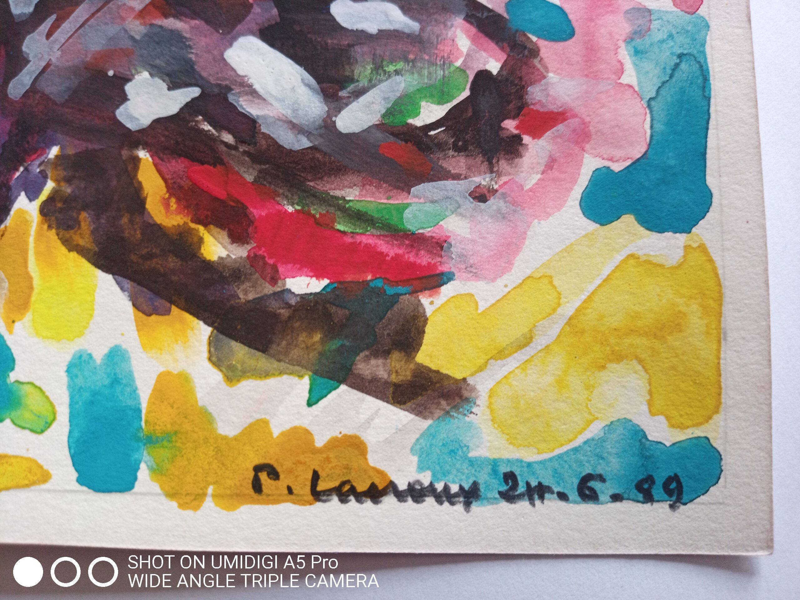 Pierre Lacroux (1909-1993) Gouache on paper 24 x 32 cm - from 1989 - (297)