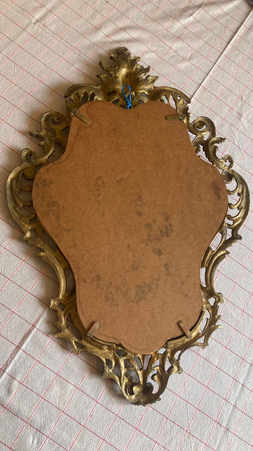 Gilded bronze mirror