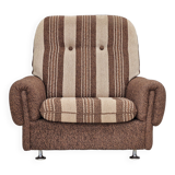 Fauteuil relax danois, revêtement en laine d'origine, années 70