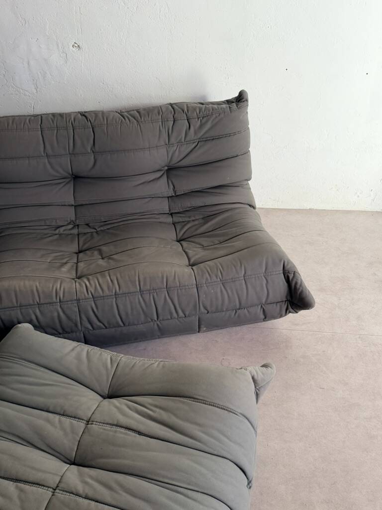 Togo 3-Seater Sofa and Ottoman by Michel Ducaroy for Ligne Roset, France