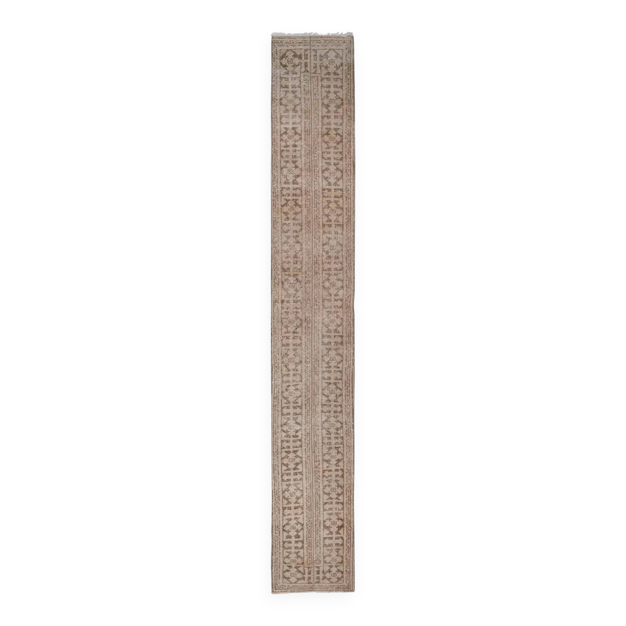 Tapis de couloir turc vintage 57x374 cm