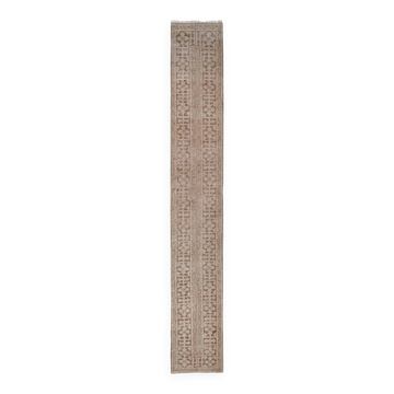 Vintage Turkish hallway rug 57x374 cm