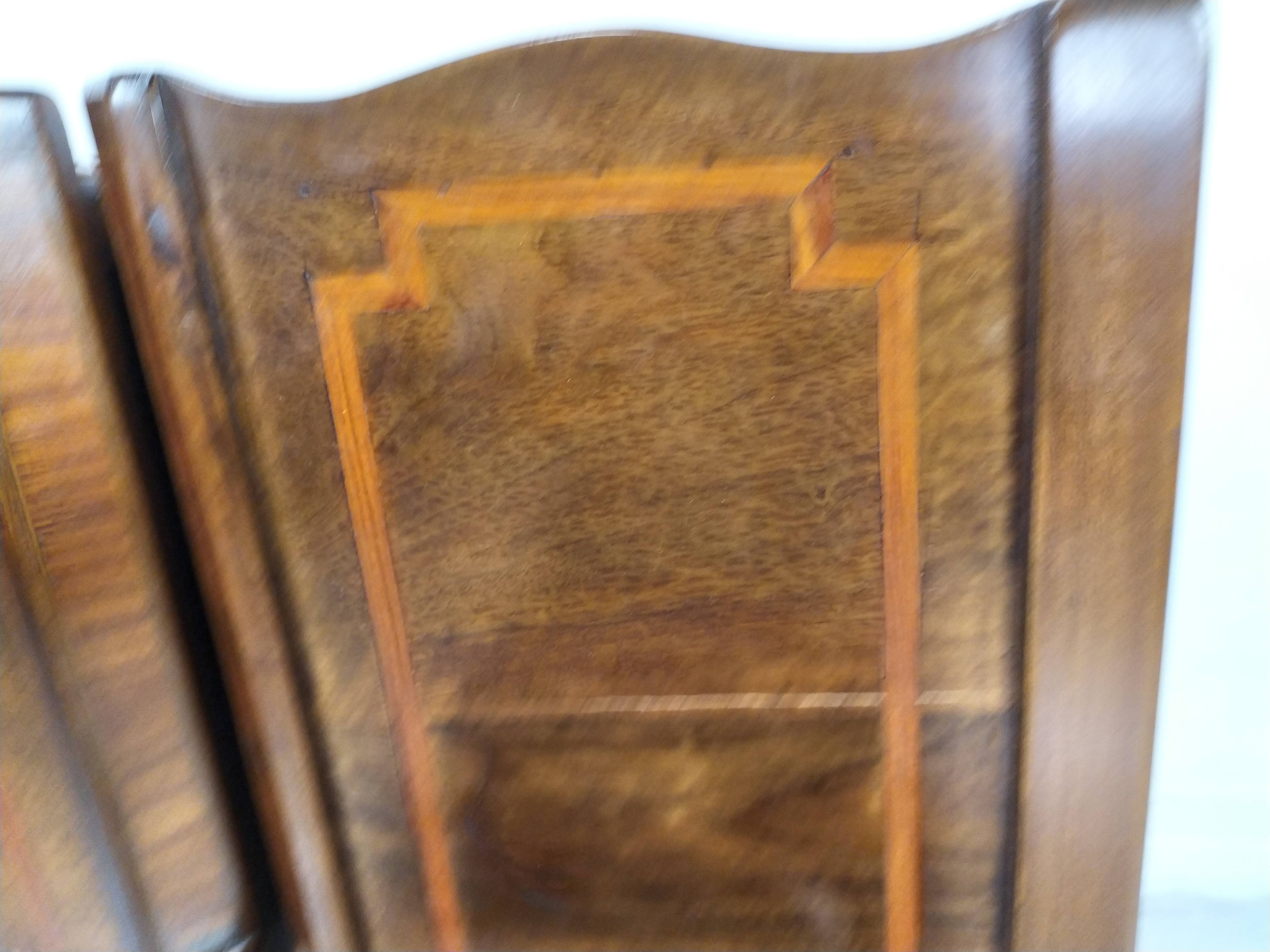Marquetry bedside tables