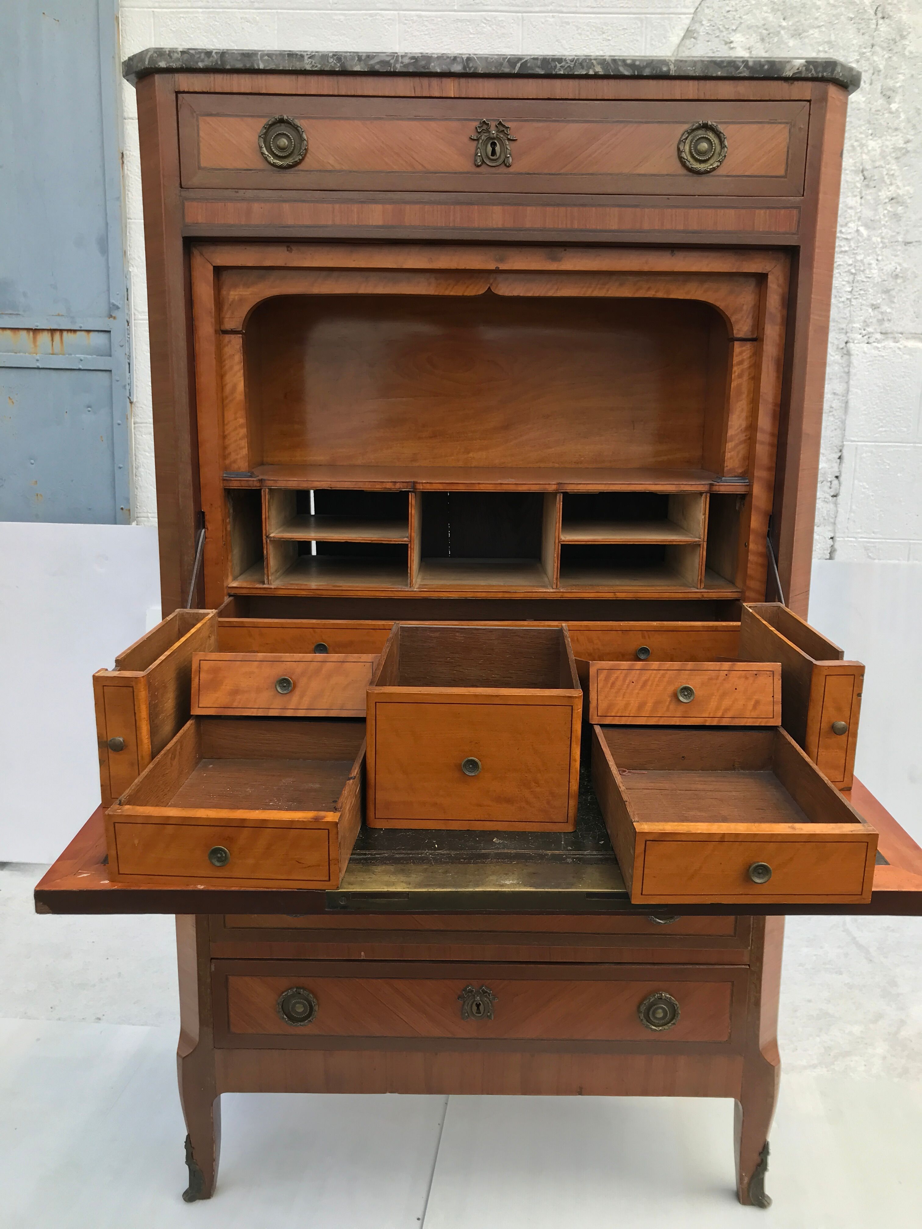 Secretary xviii stamped in louis xvi transition style