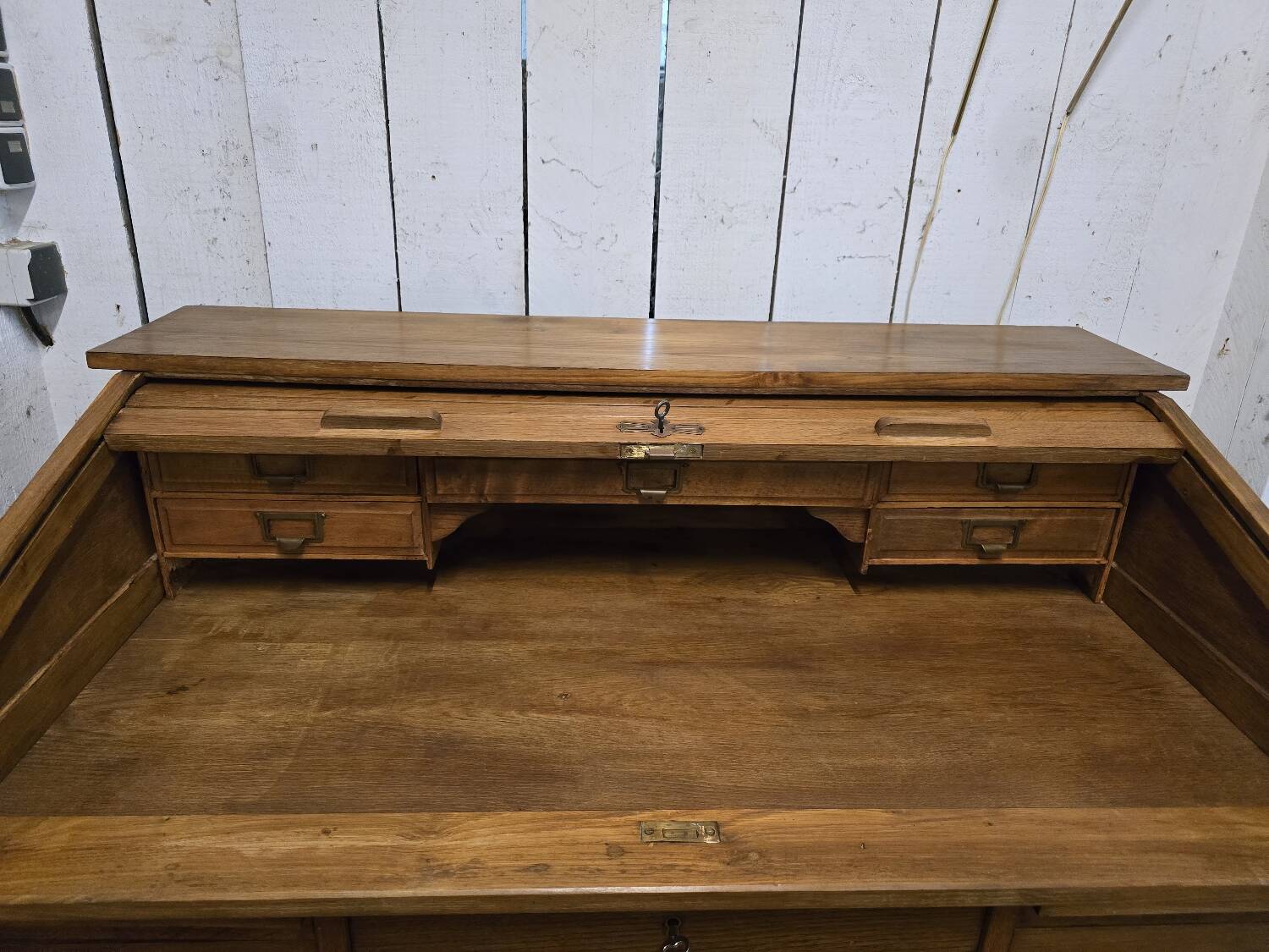 American oak desk