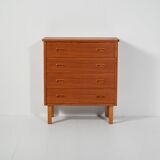 Scandinavian teak chest of drawers, 1960s