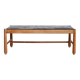 Brutalist Scandinavian coffee table, slate top.
