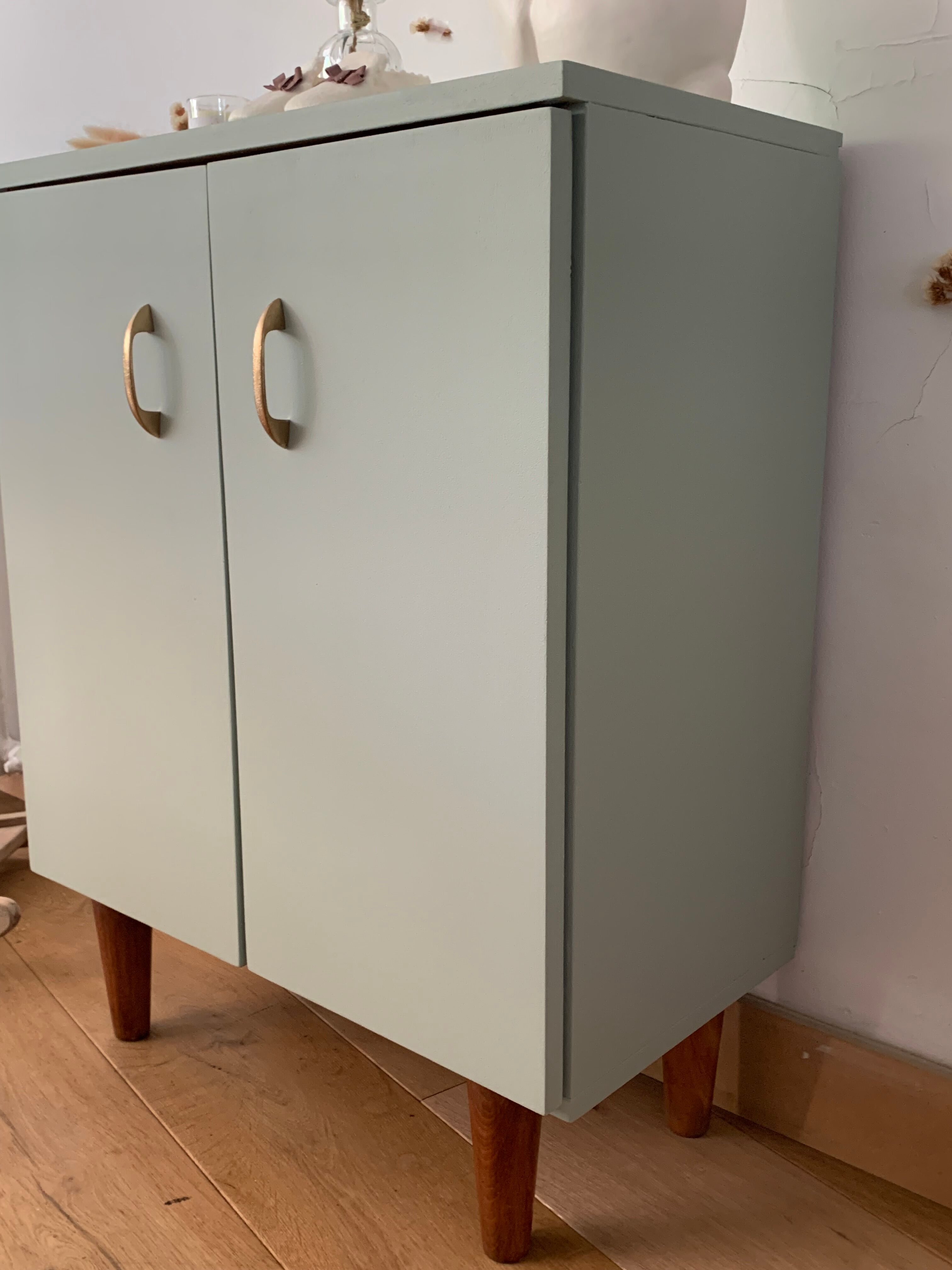 Almond green cabinet