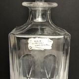 Carved crystal decanter