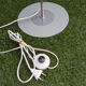 Lampadaire vintage métal brossé – années 70 – style Disderot / Reggian