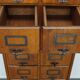 German oak drawer bank filing cabinet circa 1950