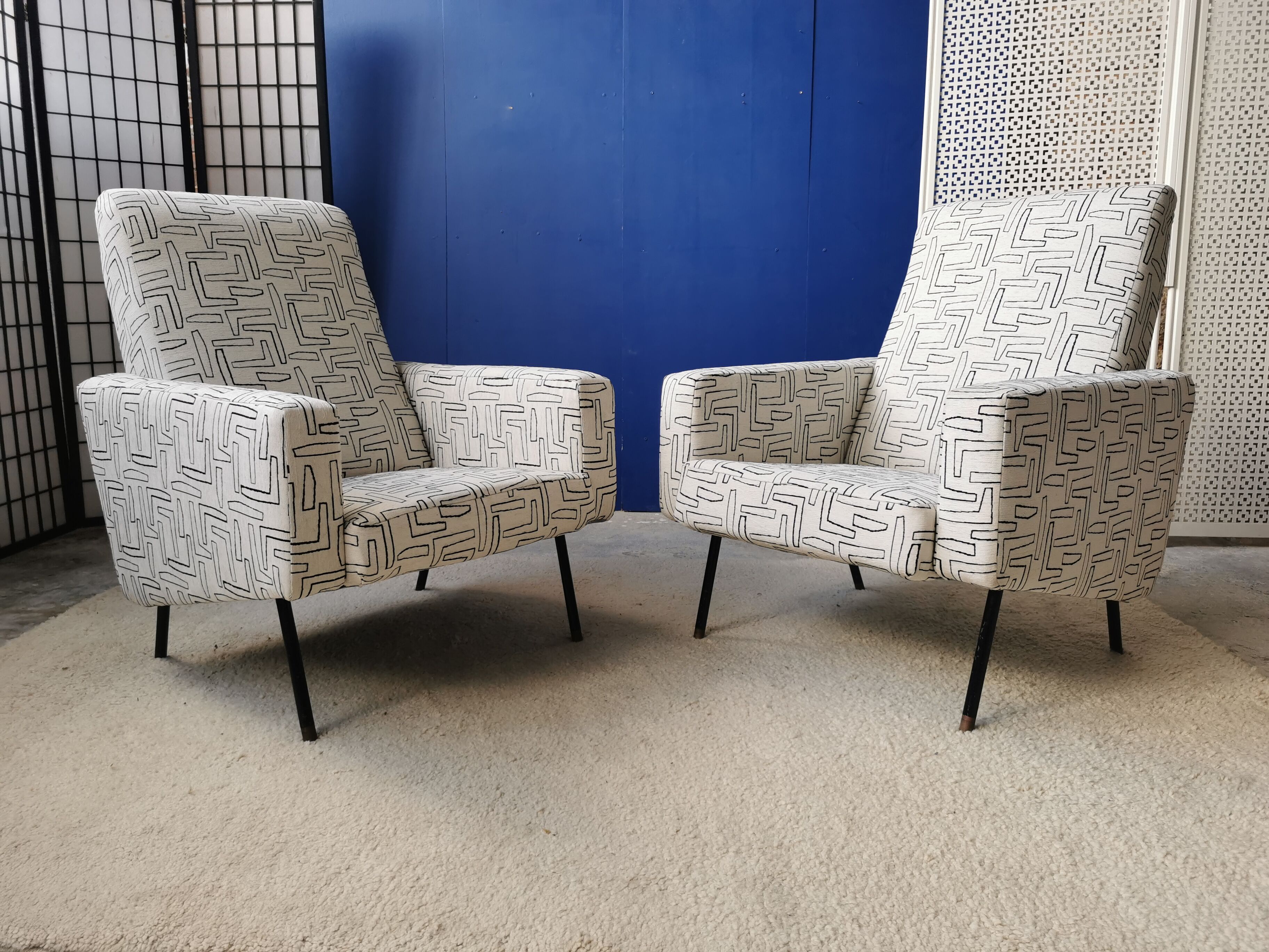 Set of armchairs airborne 1960