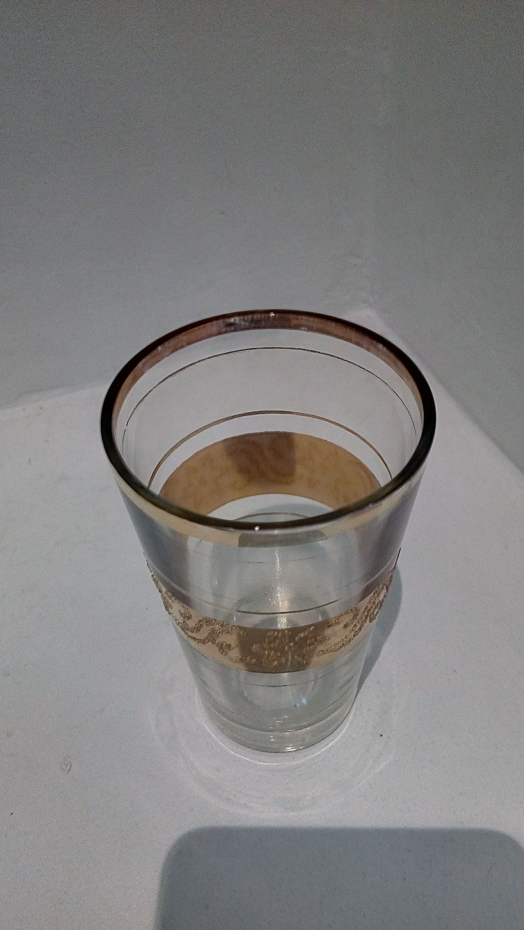 Set of 6 gold aperitif tea glasses - granita