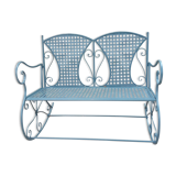 Large wrought iron rocking chair