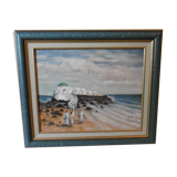 Orientalist painting signed