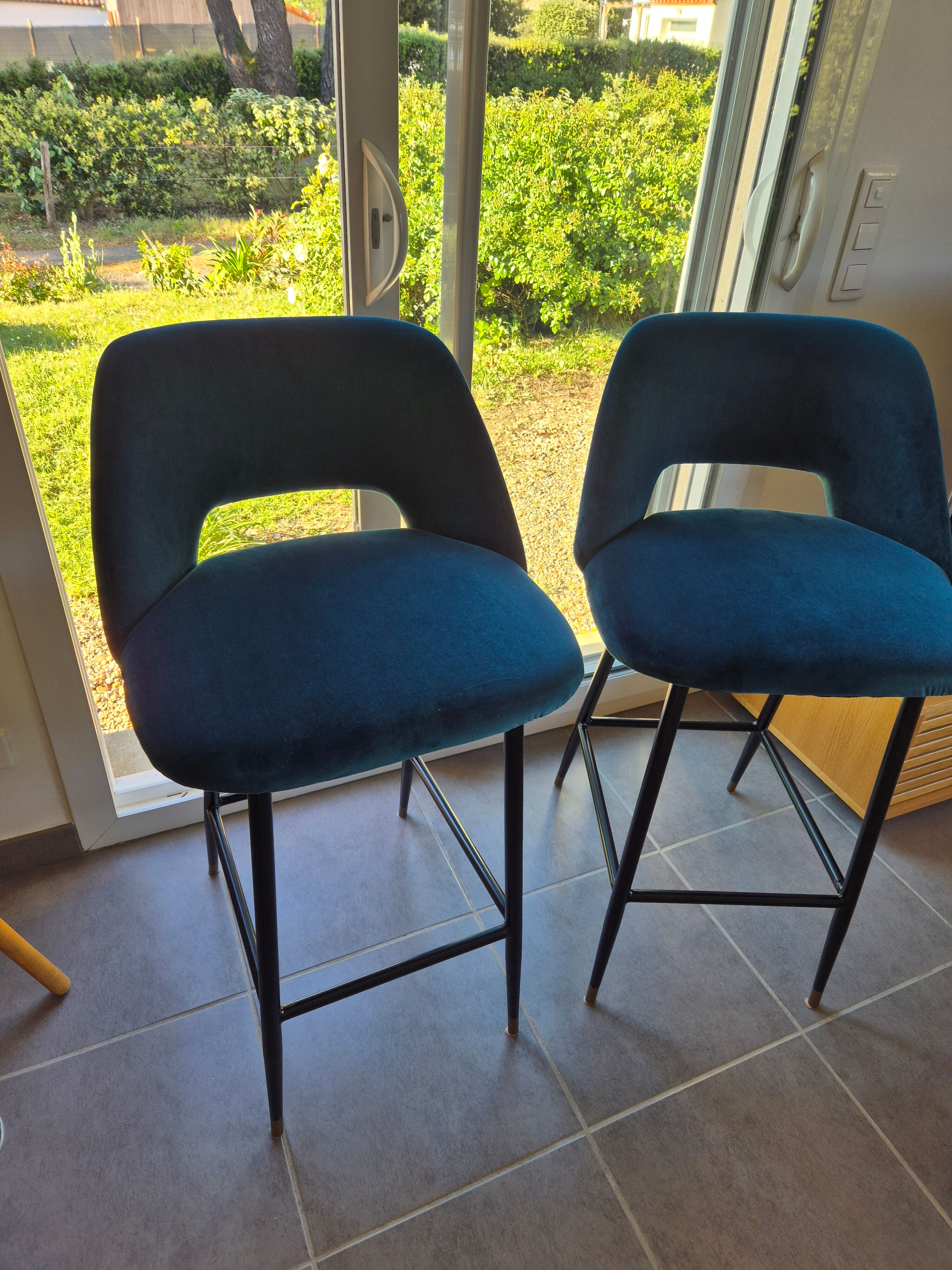 Set of 2 bar stools
