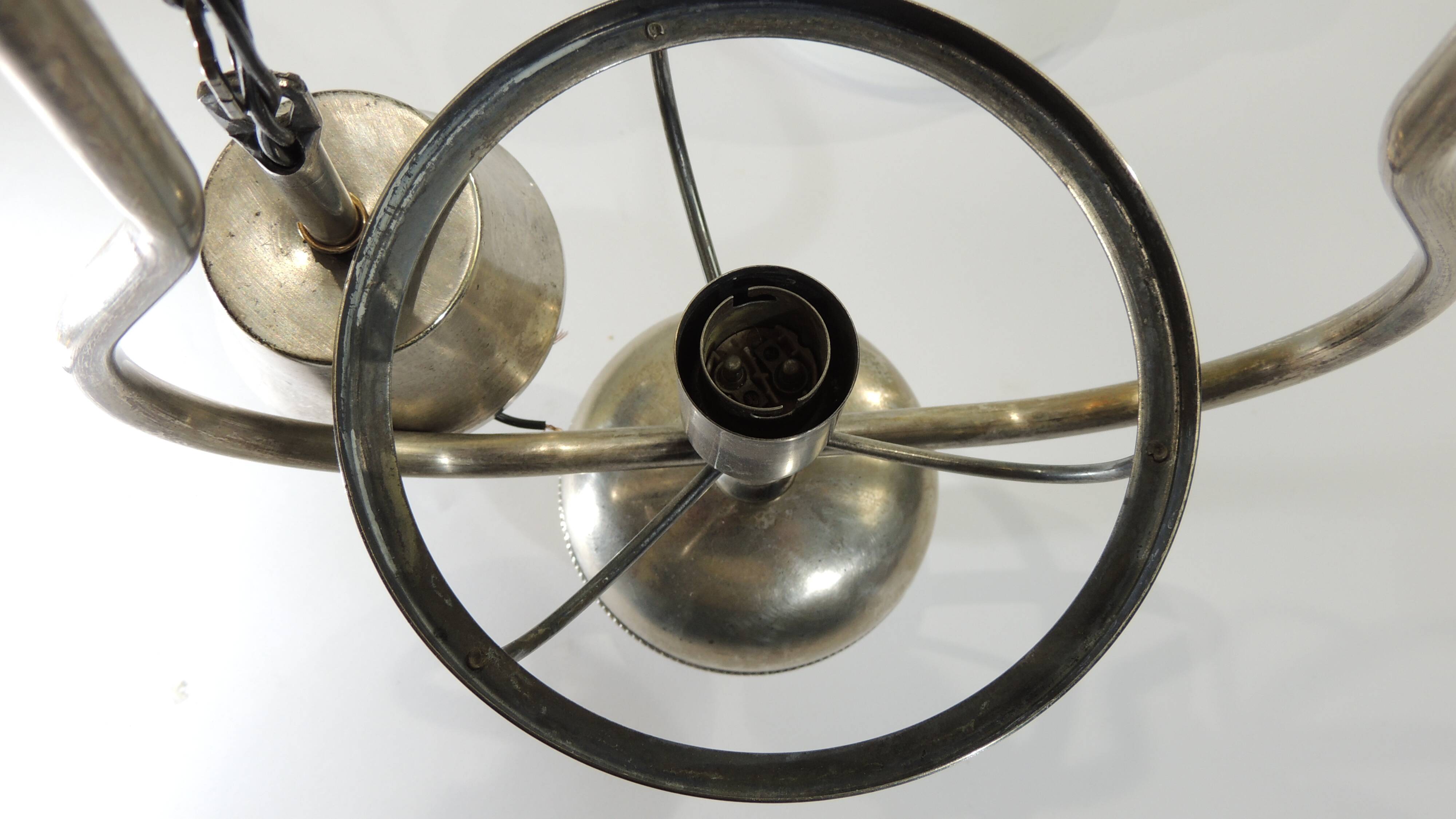 Opaline/vintage pendant light