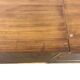 Vintage wooden sideboard with black steel legs.