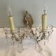 Two-arm crystal light wall light