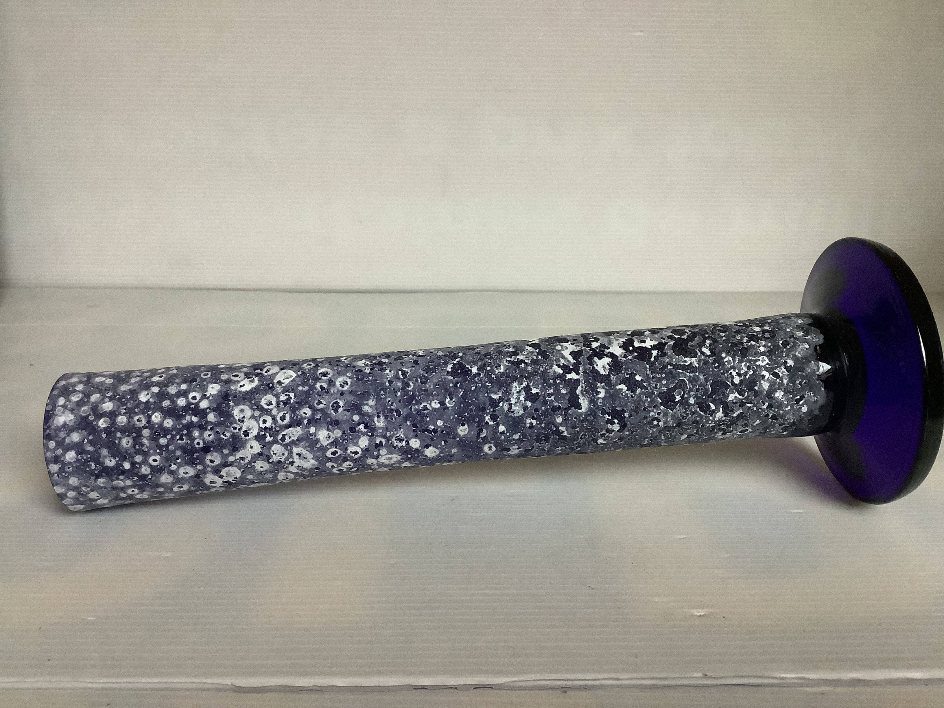 Large cobalt blue Scavo soliflore vase