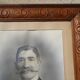 Portraits photos dans cadre en bois, la paire