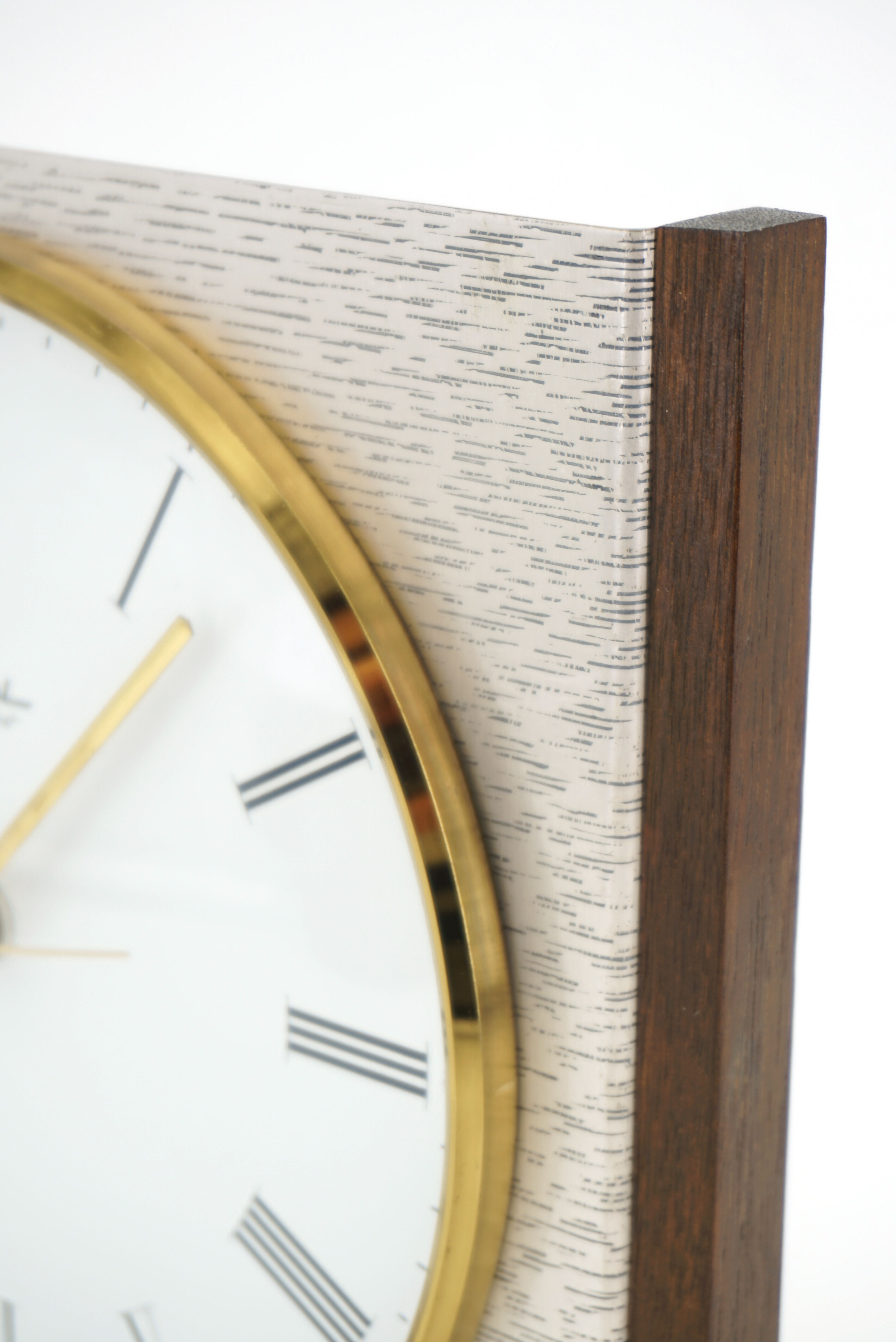 Diehl metal and wood wall clock