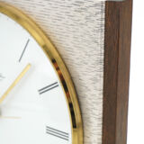 Diehl metal and wood wall clock