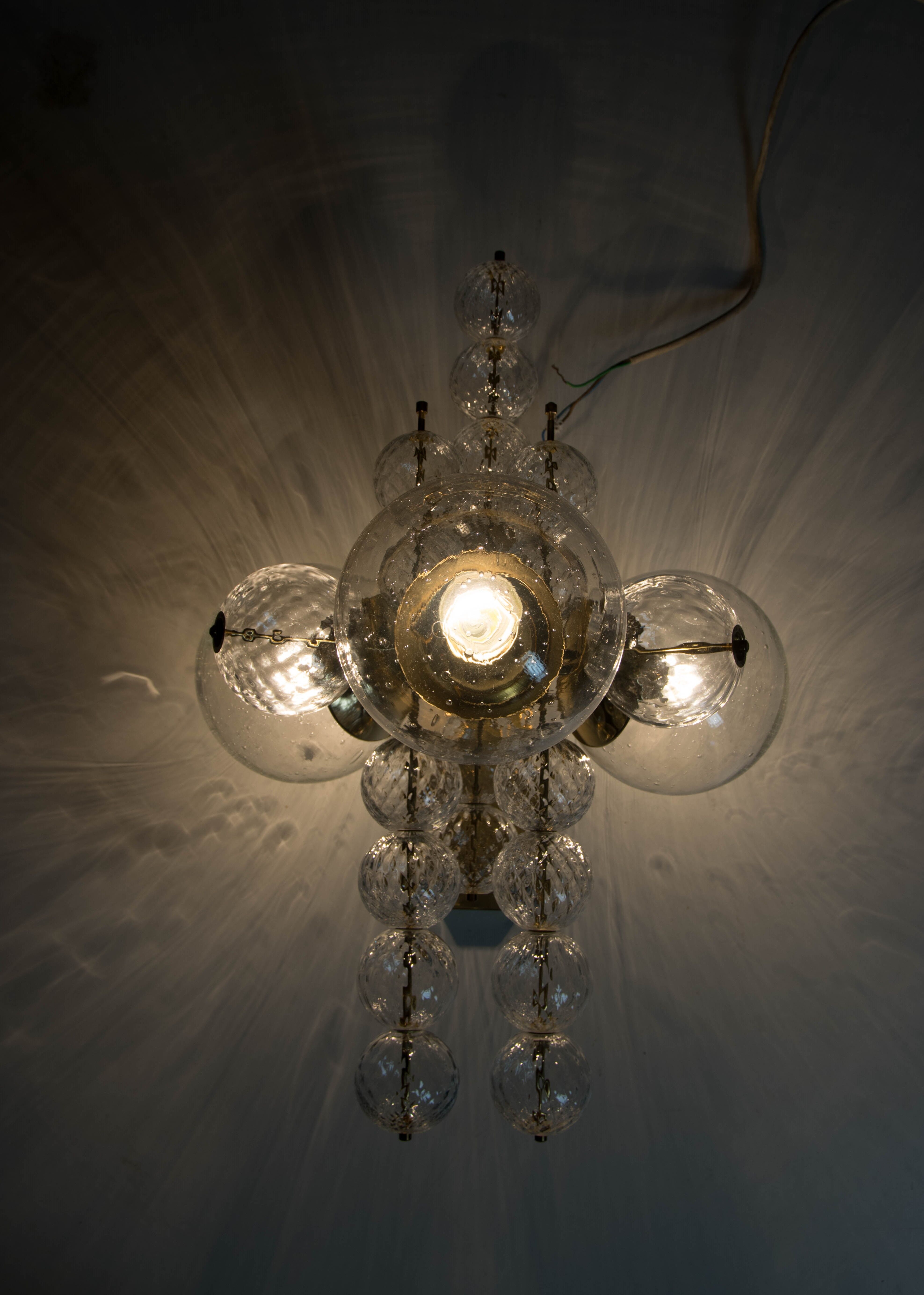 Chandelier by Kamenicky Senov, 1960s, Up to Six Items