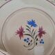 Set of 12 flat plates 30s earthenware K&G Lunéville model Denise