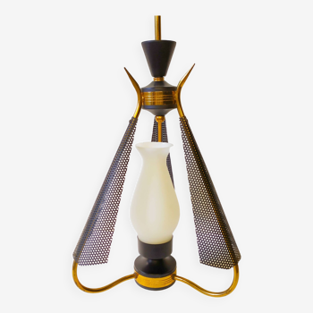 Pendant Lamp attributed to Angelo Lelli for Arredoluce, 1950s