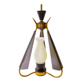 Pendant Lamp attributed to Angelo Lelli for Arredoluce, 1950s