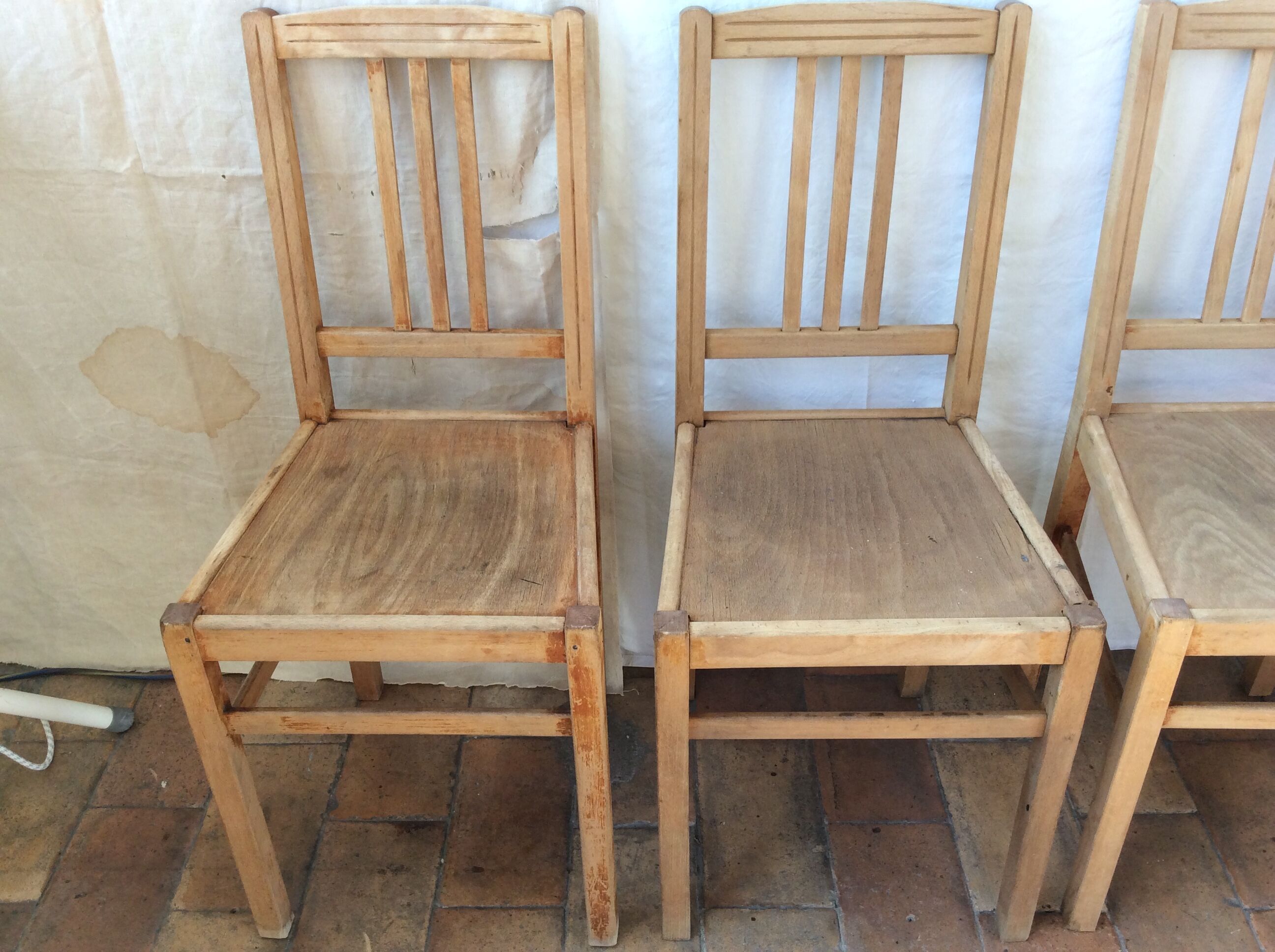 4 vintage chairs