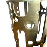 Vlab brutalist console in bronze-finished metal