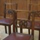 Ensemble de 6 chaises en chêne 1950’s