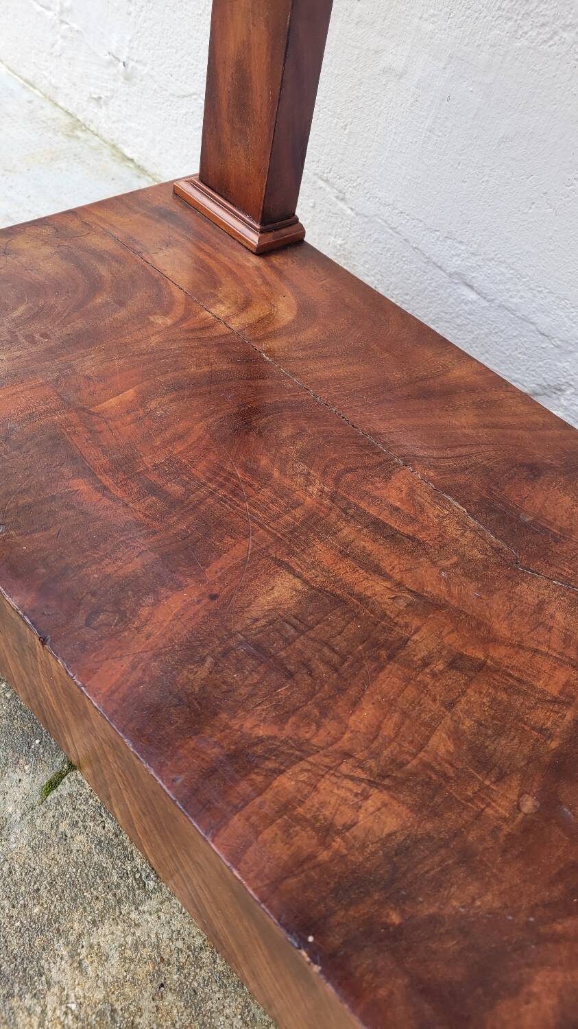 Console Empire en acajou et bronze, XIXème