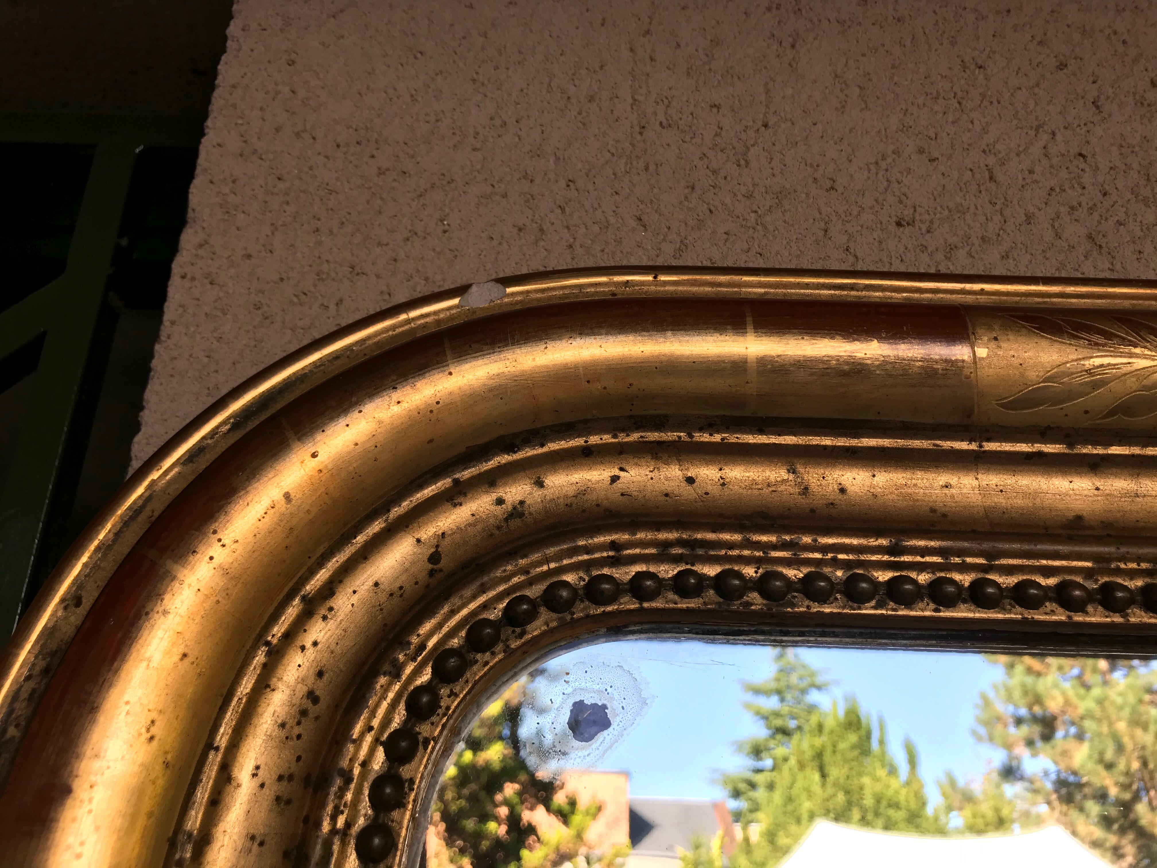 Louis Philippe Golden Mirror with Fine Gold