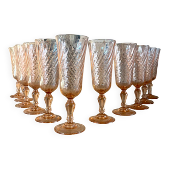 Rosaline champagne flutes