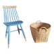 Basket, vintage woven wicker pot cover