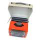 Grey and orange rapido typewriter