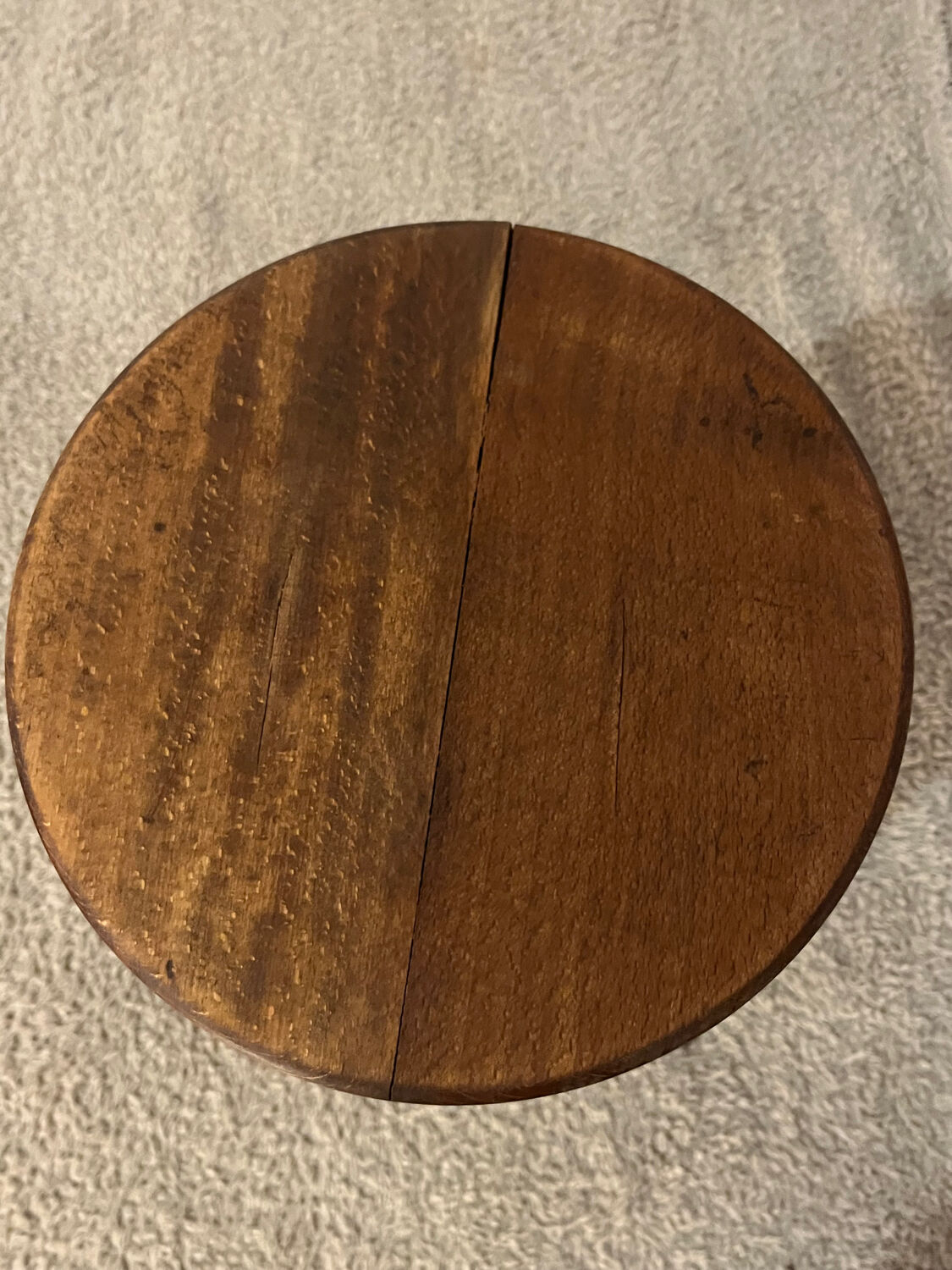 Tabouret tripode bois pieds compas