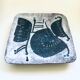 Vintage Brutalist Art Studio Ceramics Square Dish by Amphora Perignem, 1960s