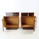 Ensemble de deux tables de chevet Bauhaus, Tchécoslovaquie, années 1950