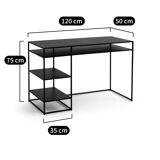 Bureau en métal acier finition epoxy