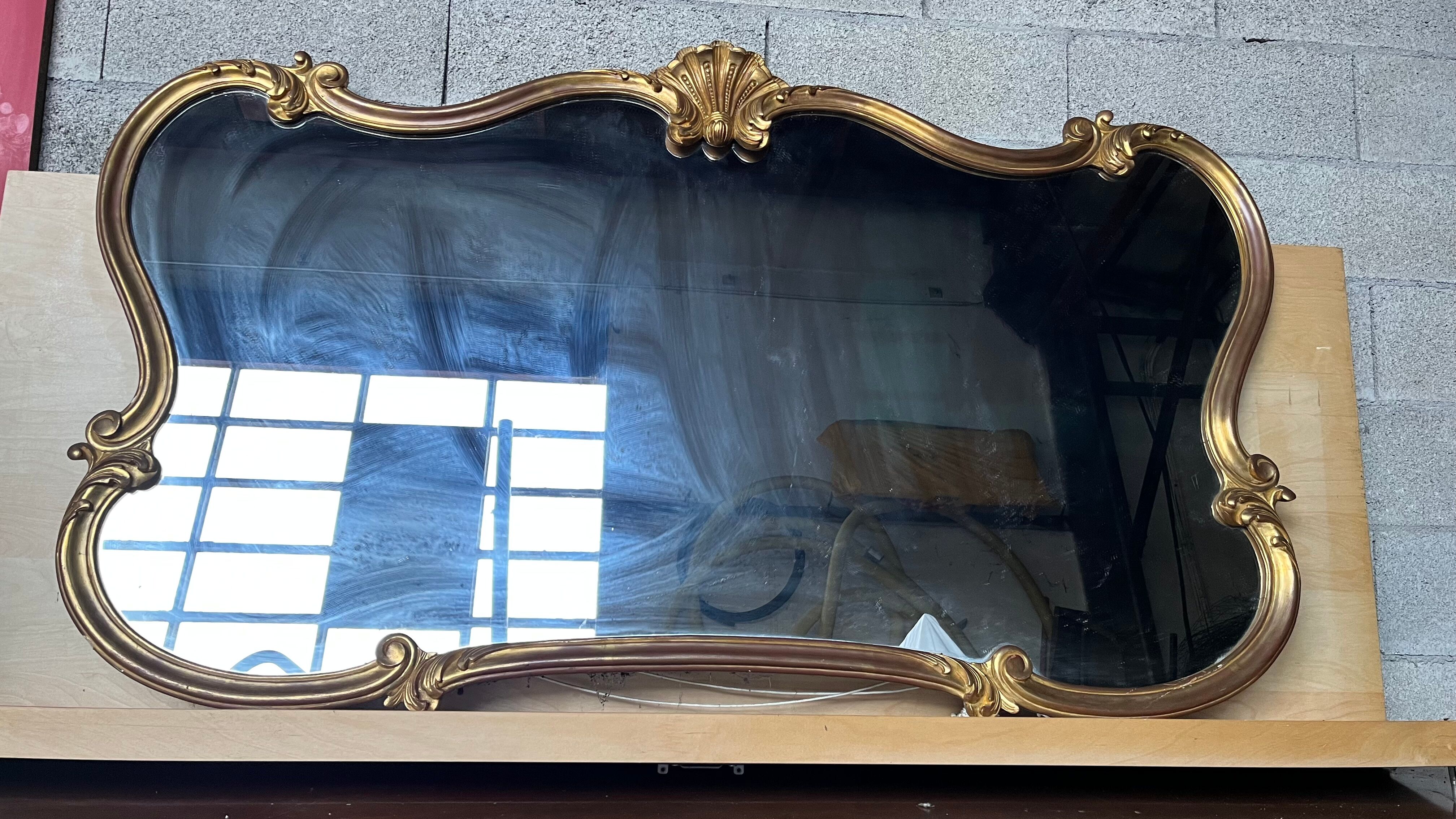 Baroque mirror Louis XV style 170x94x4 cm