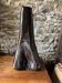 Free-form black glazed ceramic vase