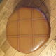 Vintage leather pouf